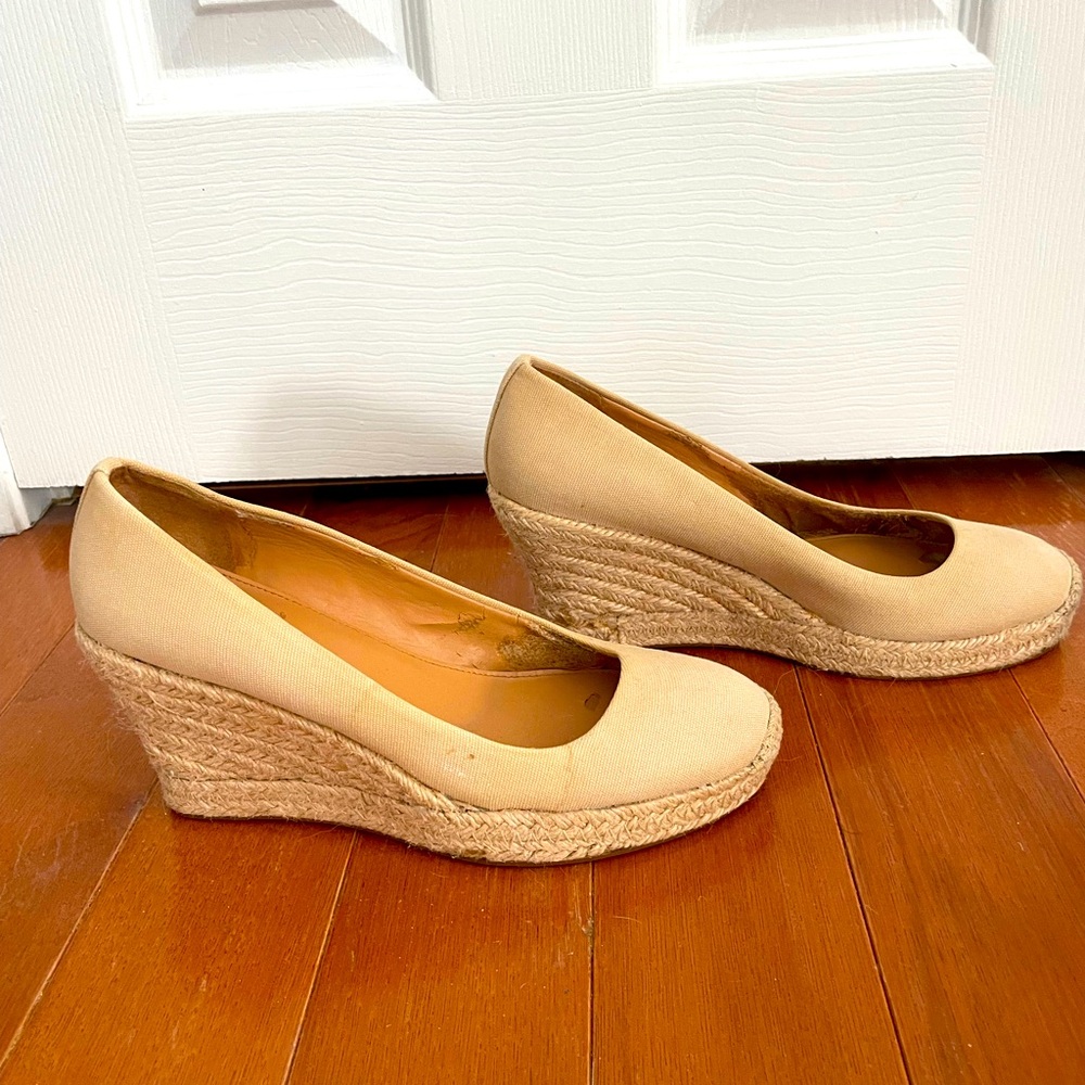J crew Beige espadrilles 6.5